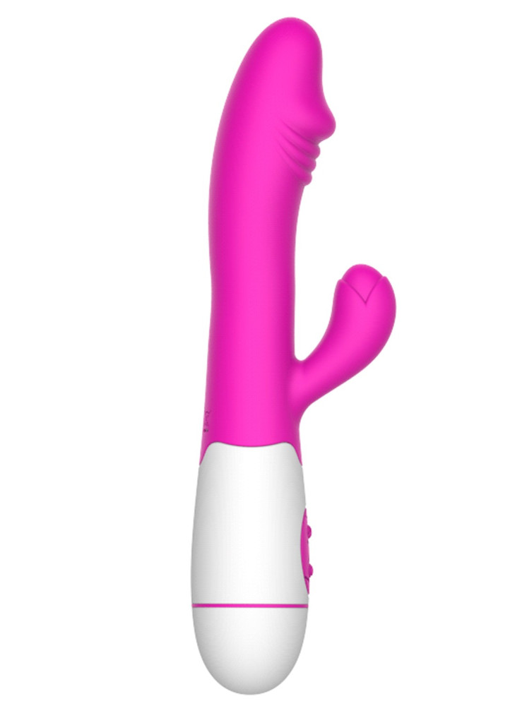 Vibromasseur rabbit rose avec gland 30 programmes - CR-VA001PNK